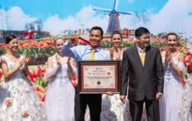Sun World Ba Na Hills set record “Largest tulip festival of Vietnam”