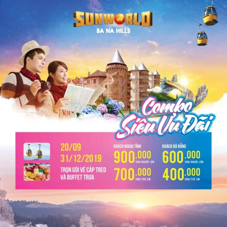 SUPER PREFERENTIAL COMBO, CABLE CAR TICKET + BUFFET FOR ONLY 900K