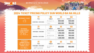 [UPDATE] SUN WORLD BA NA HILLS’S NEW 2024 PRICING POLICY