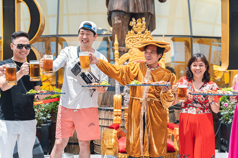 Beer Drinking Competition To Find The True Beer King During The Festival