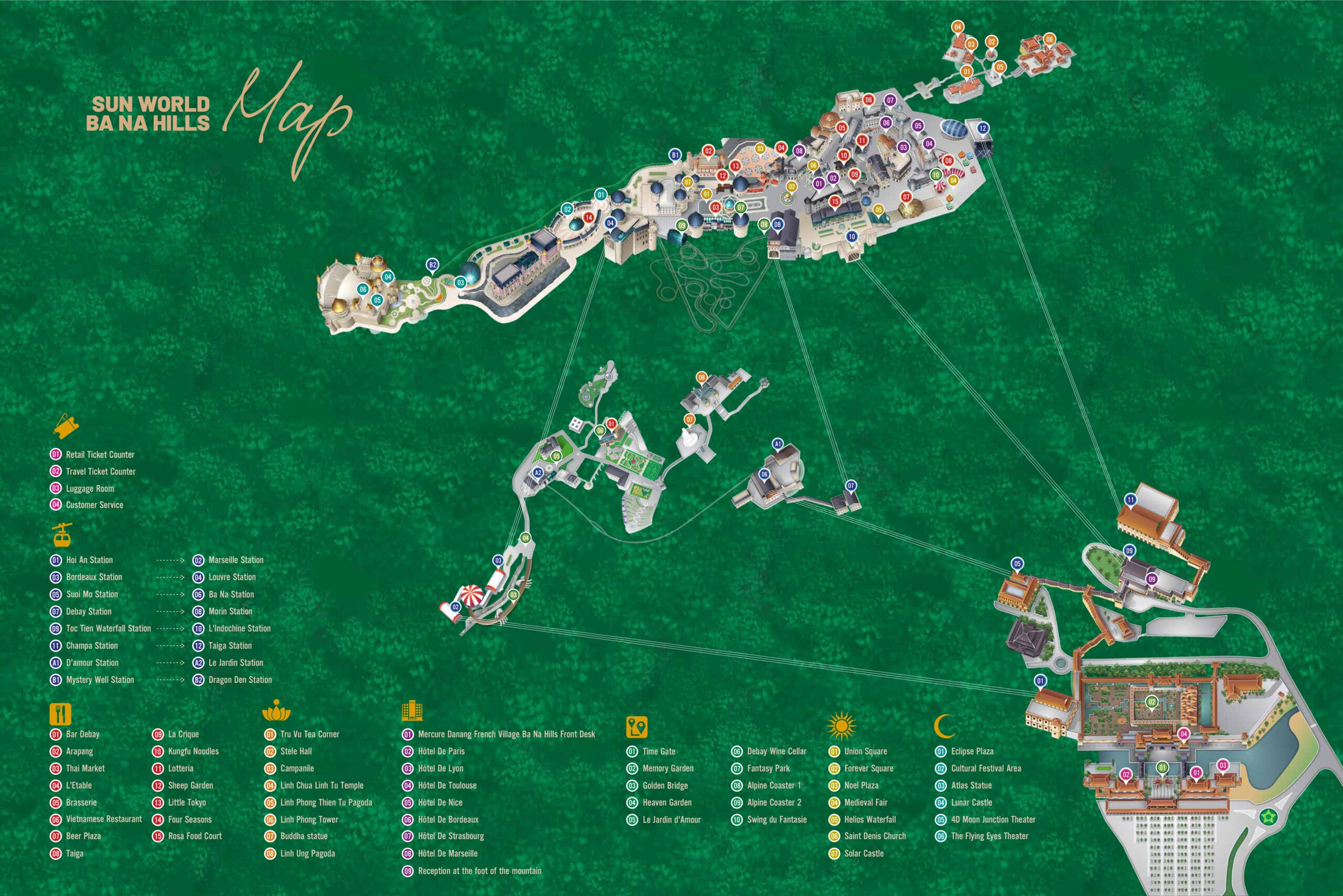 Ba Na Hills Map