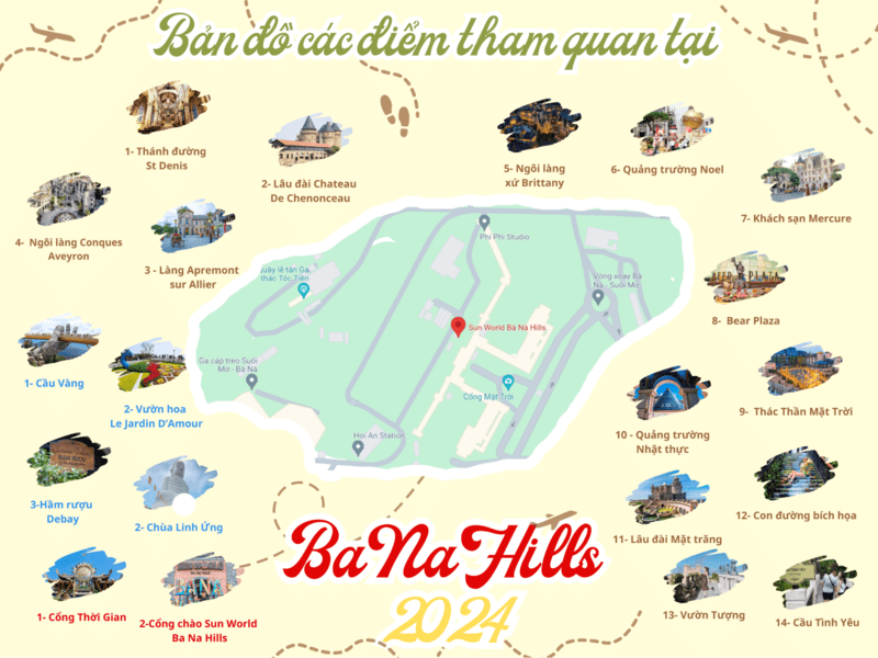 Các địa điểm tham quan nổi bật tại Sun World Ba Na Hills