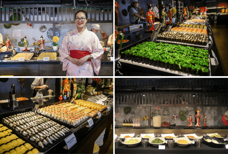 Nhà hàng Little Tokyo phục vụ buffet các món Nhật Bản