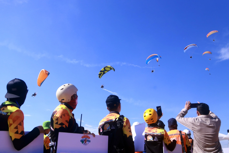 Athletes Participating In Paragliding Tournaments