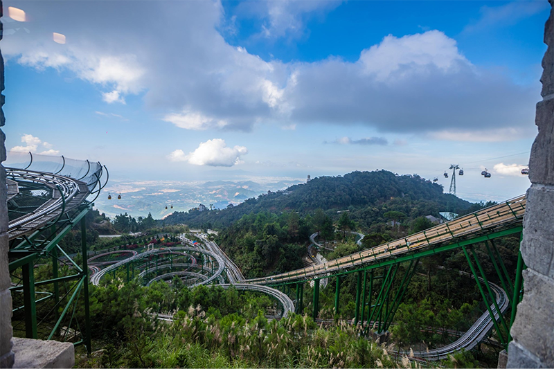 The Double Twisted Slide Track Of Ba Na Hills
