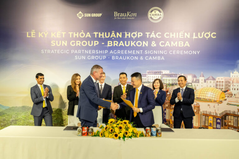 Sun Group hợp tác chiến lược với BrauKon & Camba phát triển thương hiệu bia Sun KraftBeer