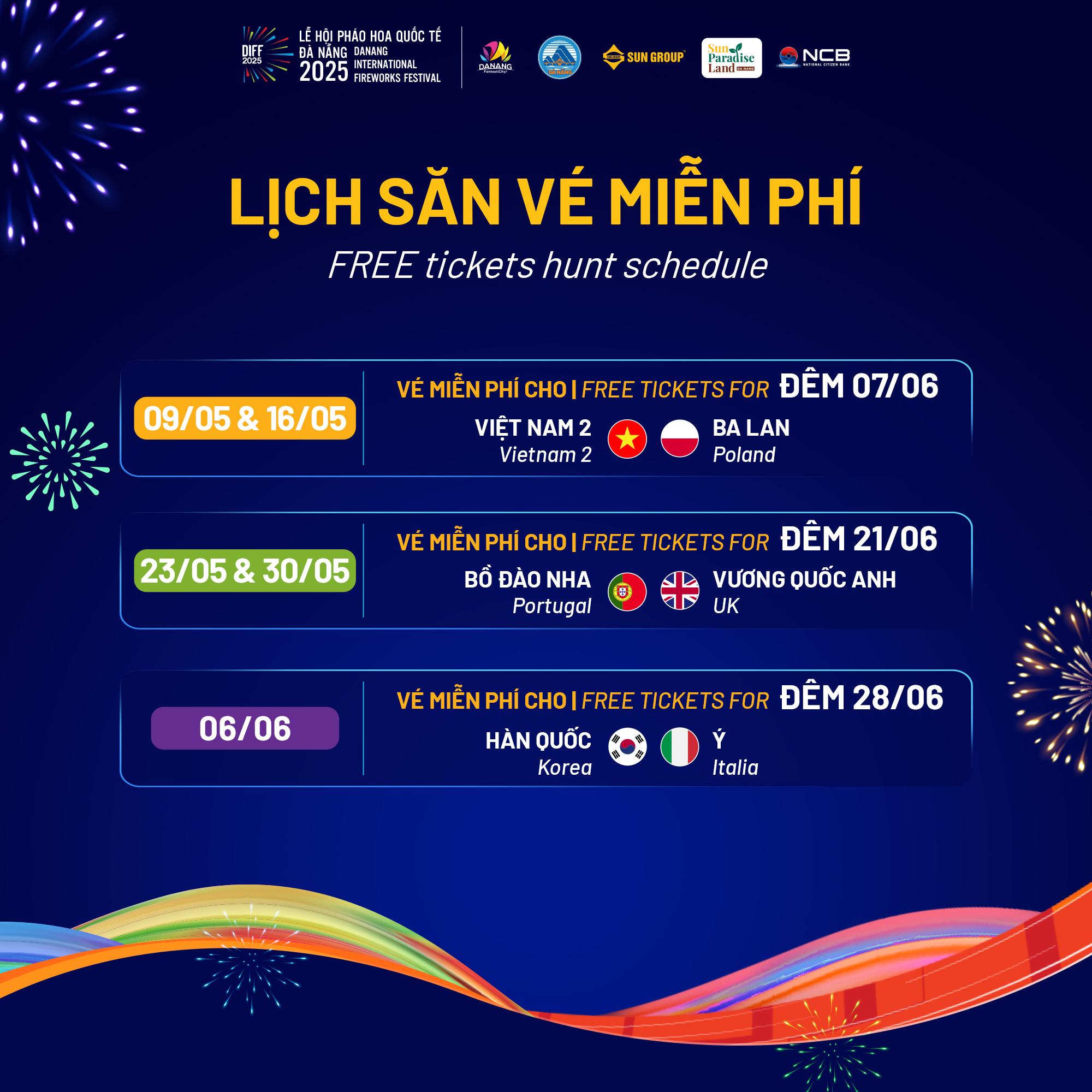 Lịch Săn Vé Diff